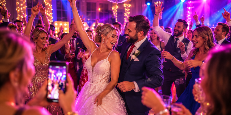 Joyful Wedding Dance Floor Celebration